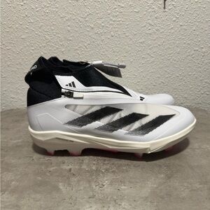 Adidas Adizero Impact+ TPU White Core Black Baseball Cleats IF8494 Men Size 11
